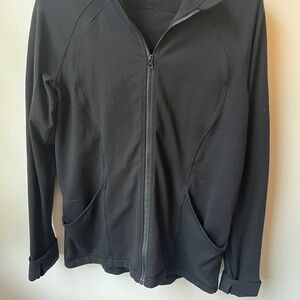 Black Lulu Zip-Up Jacket